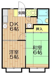 パーシモンハイツの物件間取画像